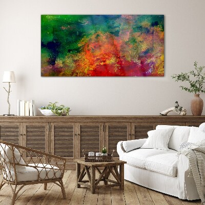 The colors of emotions in motion Glass Print