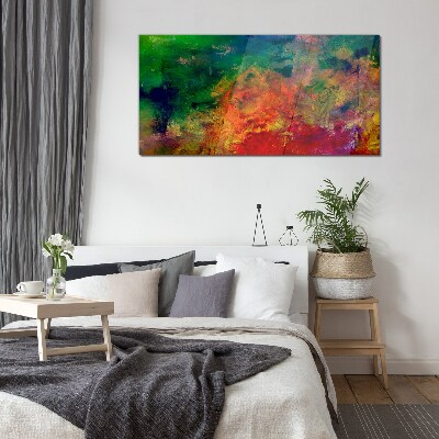 The colors of emotions in motion Glass Print
