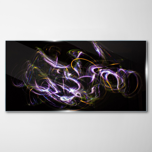 Energy in motion Glass Print