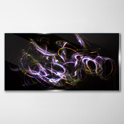 Abstract light Glass Print