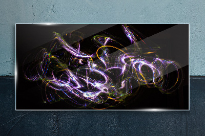 Energy in motion Glass Print