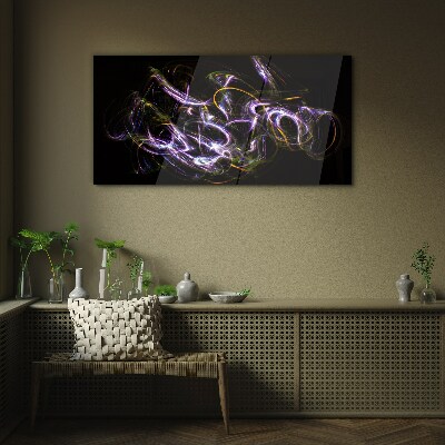 Energy in motion Glass Print