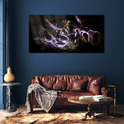 Abstract light Glass Print