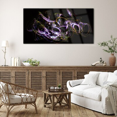 Energy in motion Glass Print