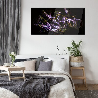Energy in motion Glass Print