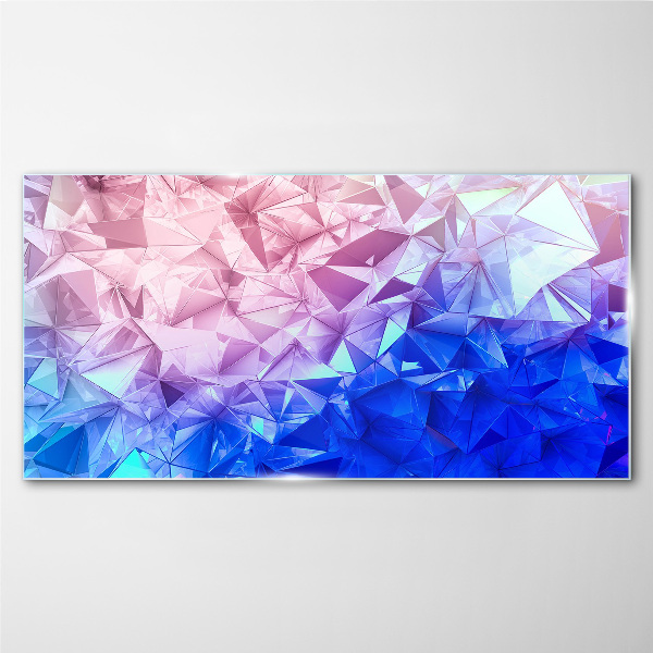 Kaleidoscopic shades of ice Glass Print