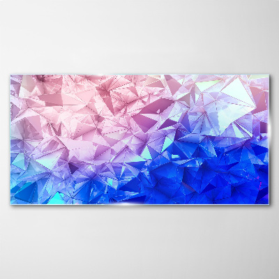 Kaleidoscopic shades of ice Glass Print