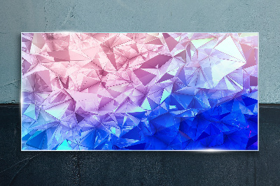 Kaleidoscopic shades of ice Glass Print