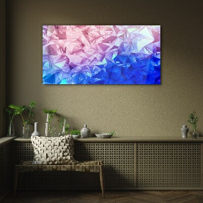 Kaleidoscopic shades of ice Glass Print