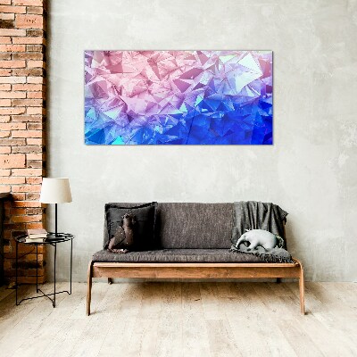 Kaleidoscopic shades of ice Glass Print