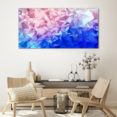 Kaleidoscopic shades of ice Glass Print