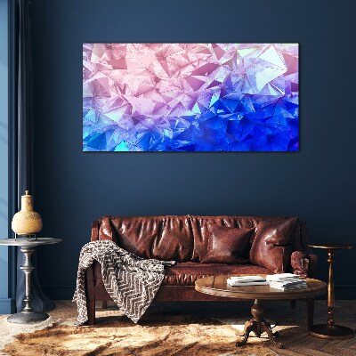 Kaleidoscopic shades of ice Glass Print