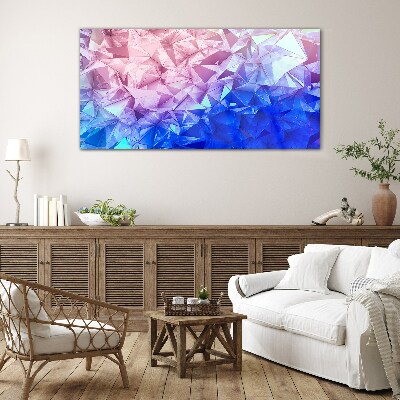 Kaleidoscopic shades of ice Glass Print