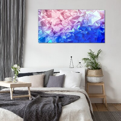 Kaleidoscopic shades of ice Glass Print