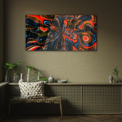 Dynamic swirls of color Glass Print