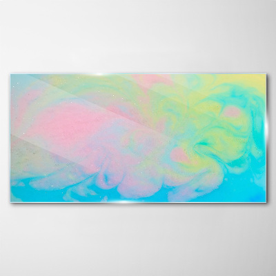 Pastel Dreams in Motion Glass Print