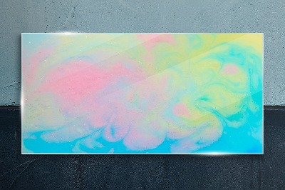 Pastel Dreams in Motion Glass Print