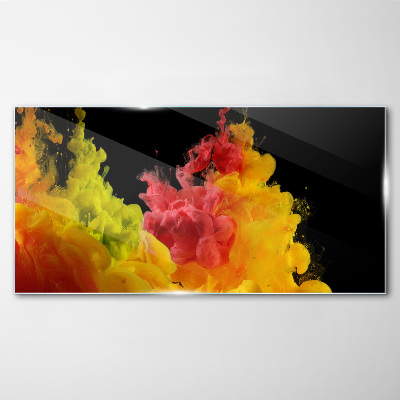 Colors in motion Glass Print