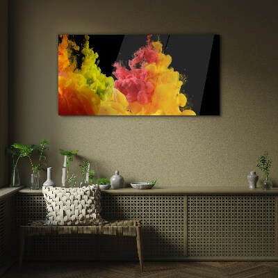 Colors in motion Glass Print