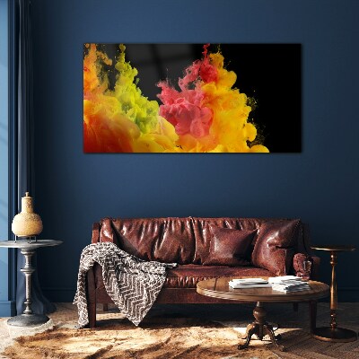 Colors in motion Glass Print