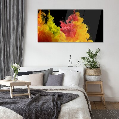Colors in motion Glass Print
