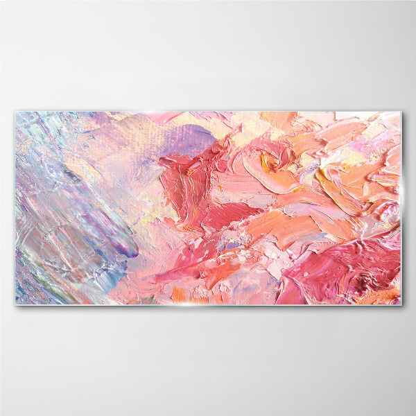 Pastel emotions in motion Glass Print