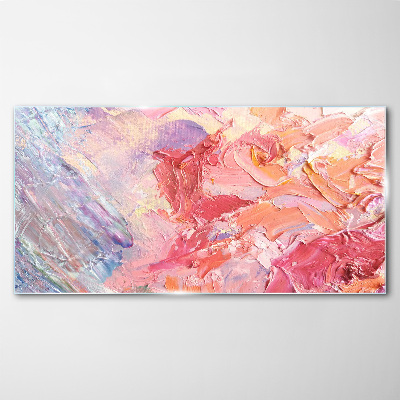 Pastel emotions in motion Glass Print