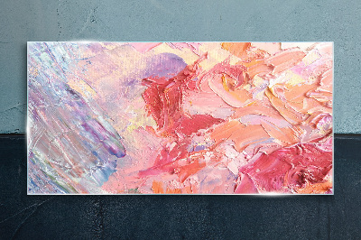 Pastel emotions in motion Glass Print