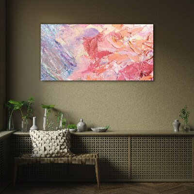 Pastel emotions in motion Glass Print