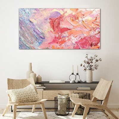 Pastel emotions in motion Glass Print