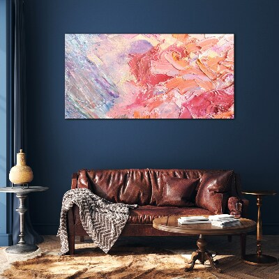 Pastel emotions in motion Glass Print