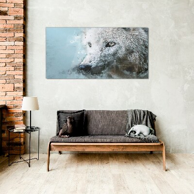 Wolf's Secret Glass Print