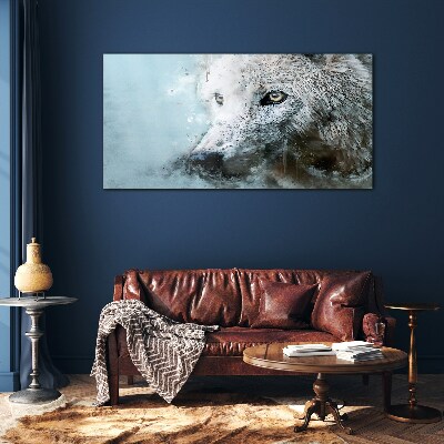 Wolf's Secret Glass Print