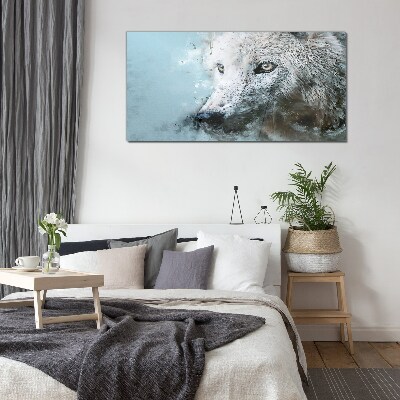 Wolf's Secret Glass Print