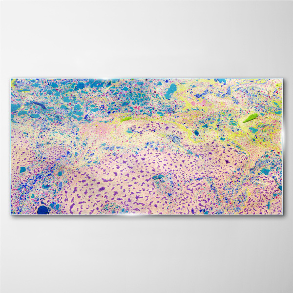 Colorful chaos of abstraction Glass Print