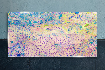 Colorful chaos of abstraction Glass Print