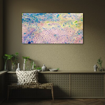 Colorful chaos of abstraction Glass Print