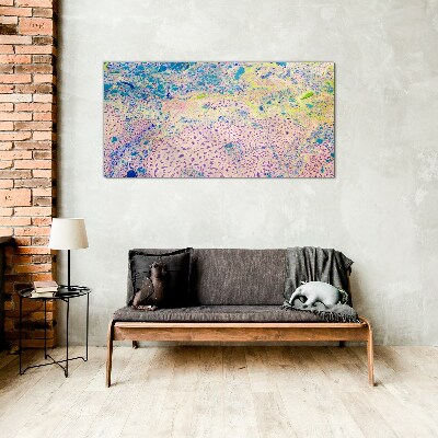 Colorful chaos of abstraction Glass Print