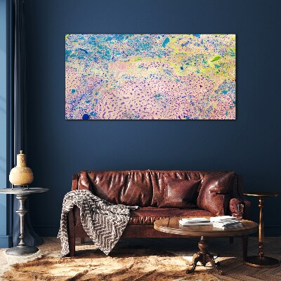 Colorful chaos of abstraction Glass Print