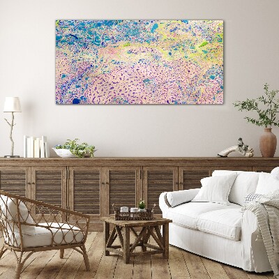 Colorful chaos of abstraction Glass Print