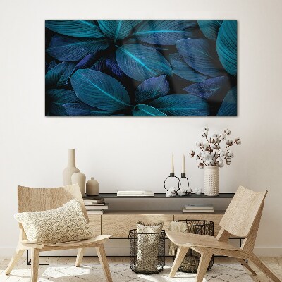 Flower leaves plant Glass Print