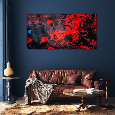 Cosmic dance of colors Glass Print