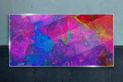 A colorful whirlwind of emotions Glass Print