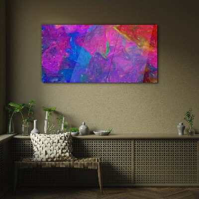 A colorful whirlwind of emotions Glass Print