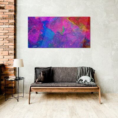 A colorful whirlwind of emotions Glass Print