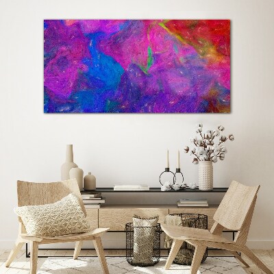 A colorful whirlwind of emotions Glass Print