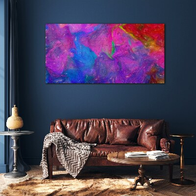 A colorful whirlwind of emotions Glass Print