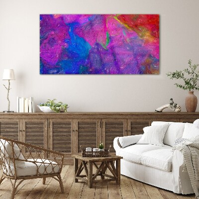 A colorful whirlwind of emotions Glass Print