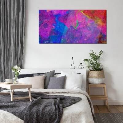 A colorful whirlwind of emotions Glass Print