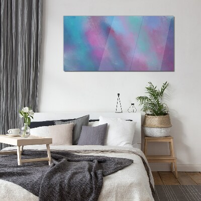 Pastel dreams in the clouds Glass Print